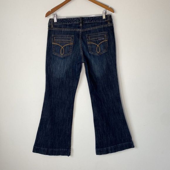 Vintage Calvin Klein Wide Leg Jeans Sz 10P - Picture 2 of 12